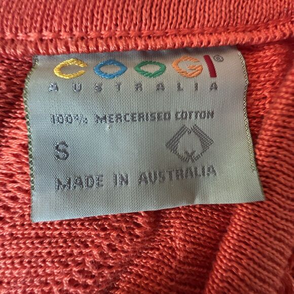 Coogi Australia Orange Sleeveless Sweater Dress Long 100% Mercerised Cotton SZ S - Picture 5 of 13